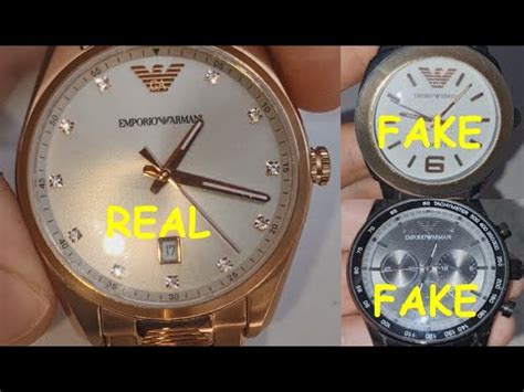 emporio armani 2434 watch fake box|how to verify armani watch.